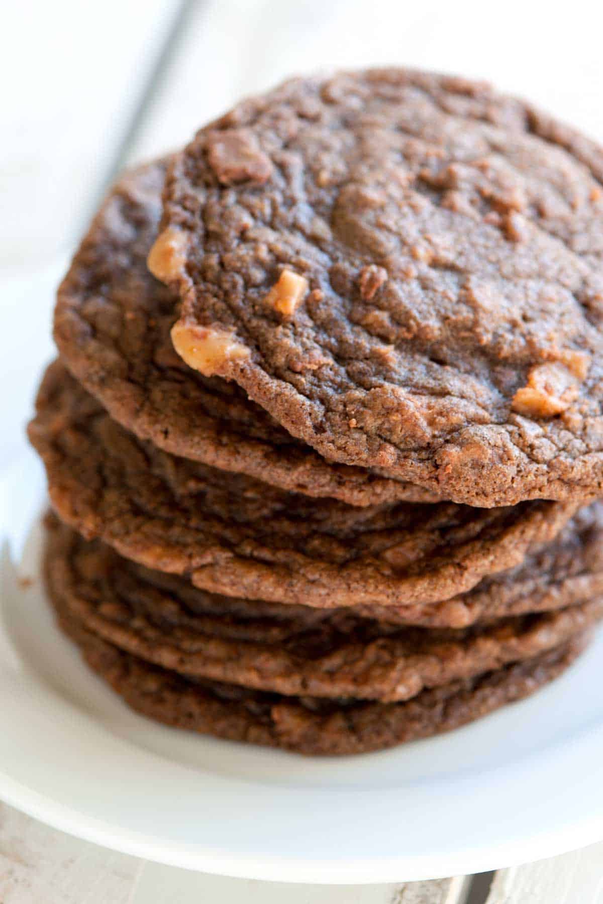 Easy Chocolate Toffee Cookies Recipe Chocolate Toffee Cookies
