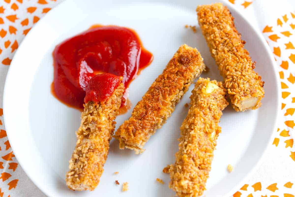 Crispy Pan Fried Tofu Fingers Recipe Crispy Tofu Fingers
