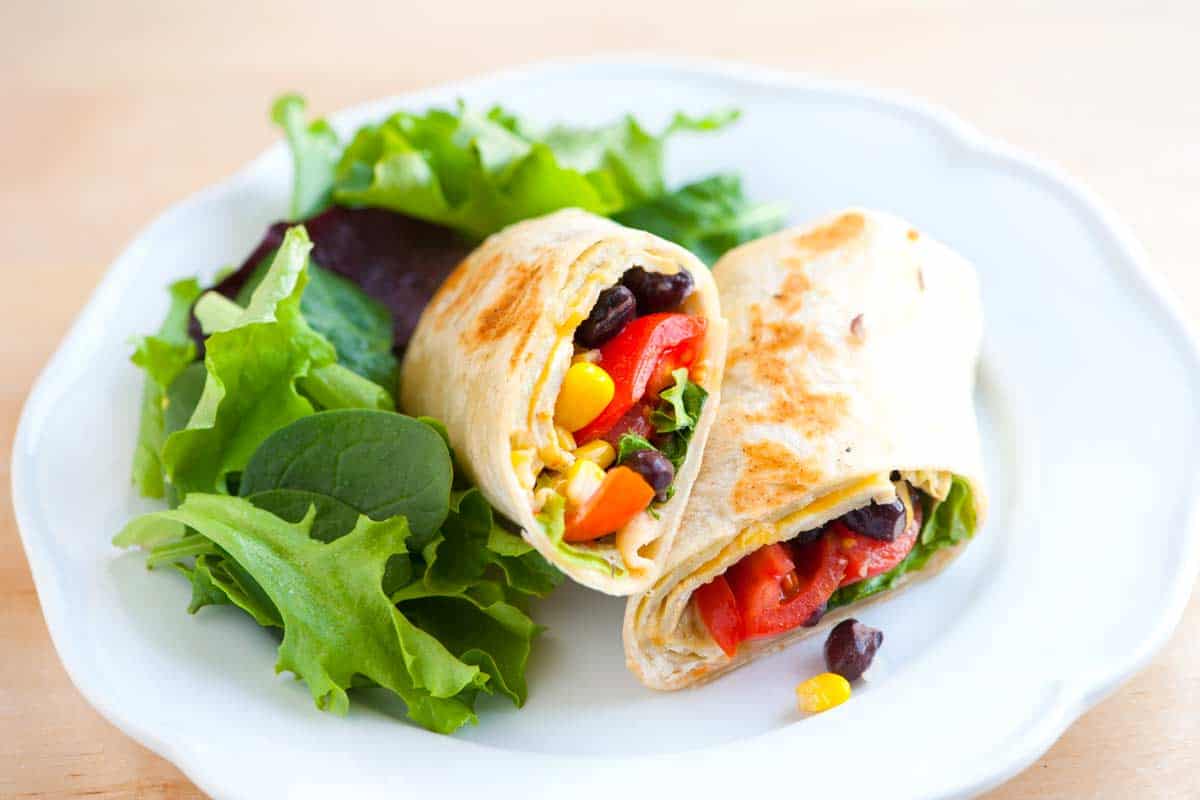 Meatless Black Bean, Egg and Corn Wraps Meatless Black Bean, Egg and Corn Wraps