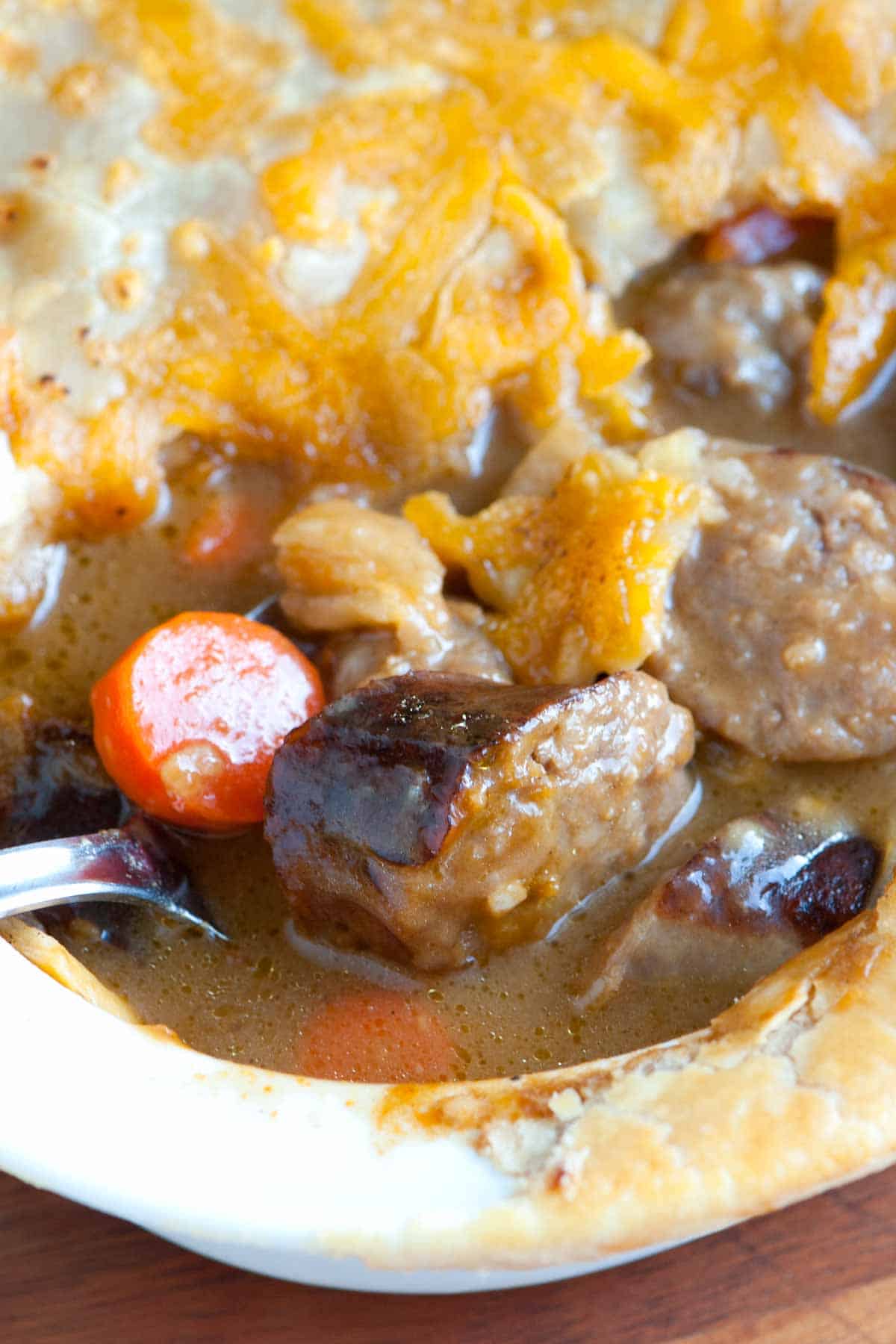 Sausage, Cheddar and Guinness Pie Recipe How to Make Guinness Pot Pie