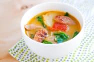 Quick Chicken Sausage Soup