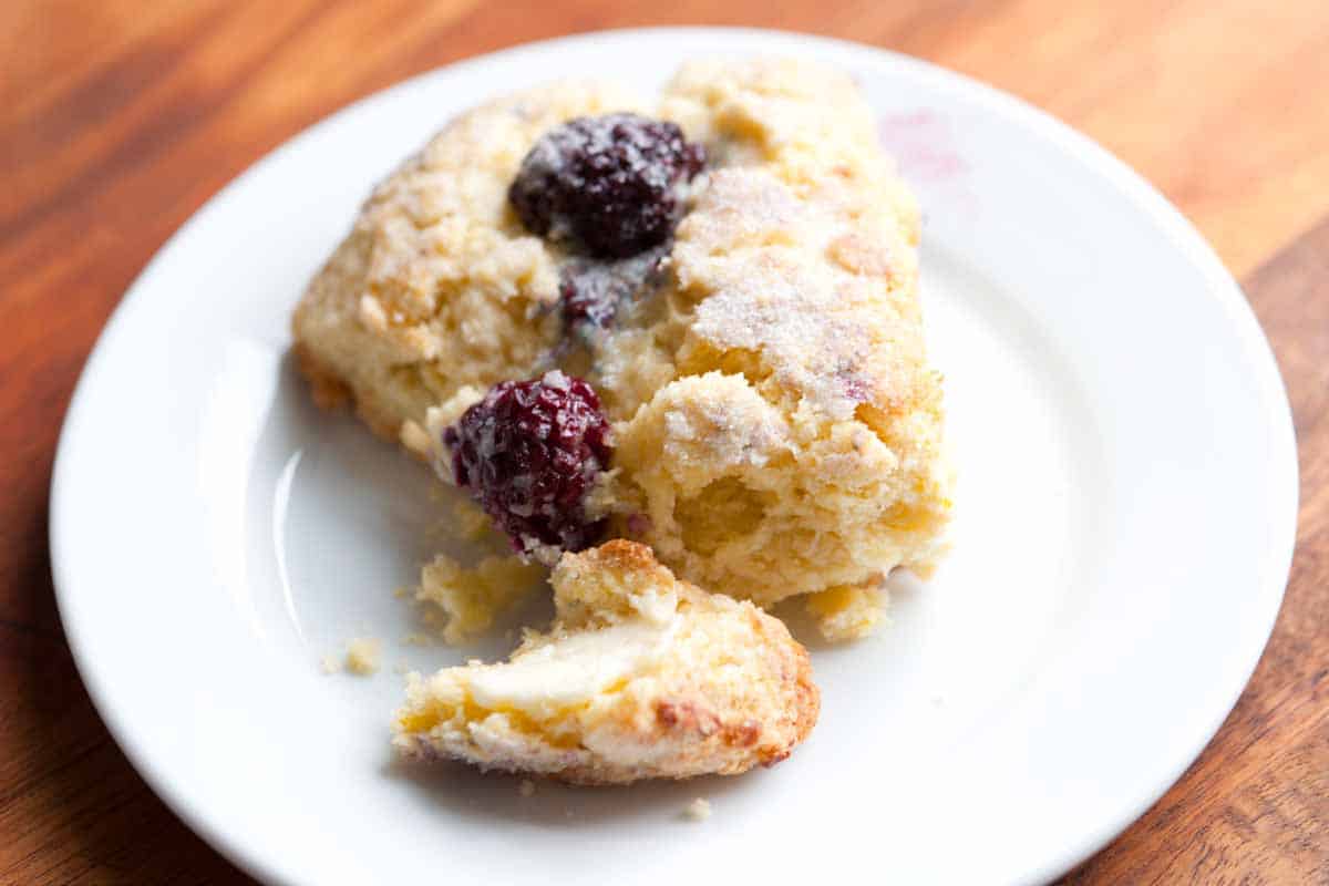 Blackberry Lemon Scones