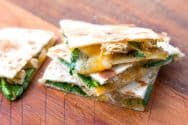 Chicken Pesto Quesadillas
