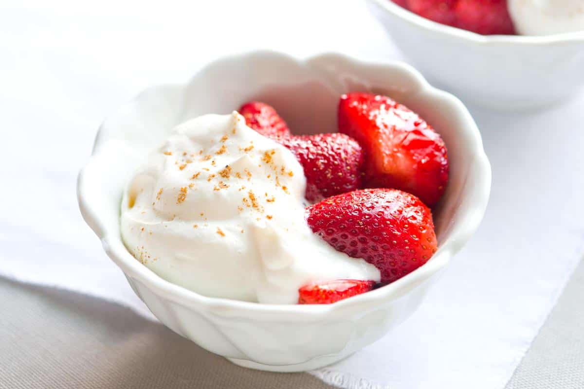 Brown Sugar and Coriander Roasted Strawberries