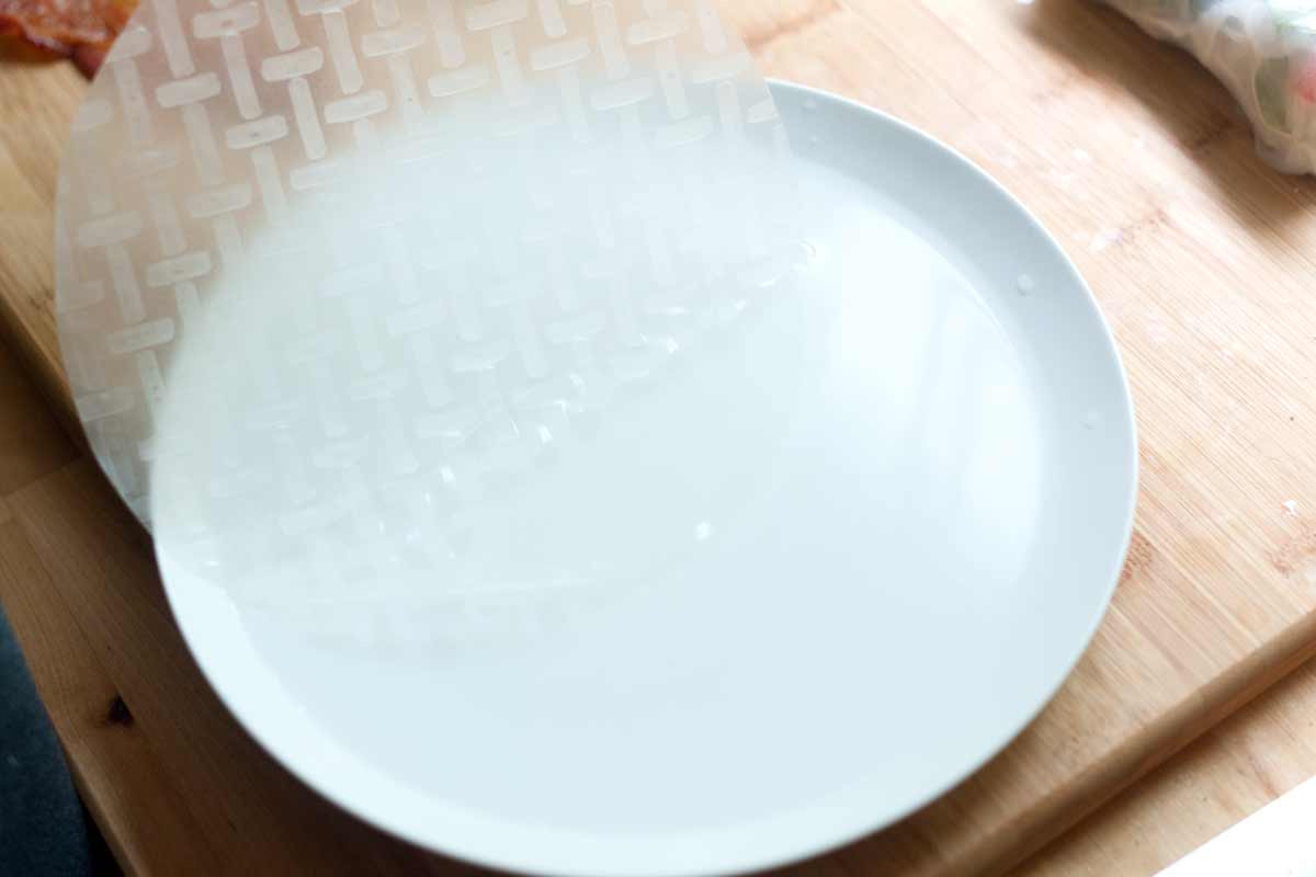 How to Buy and Use Rice Paper Wrappers Dipping the rice paper