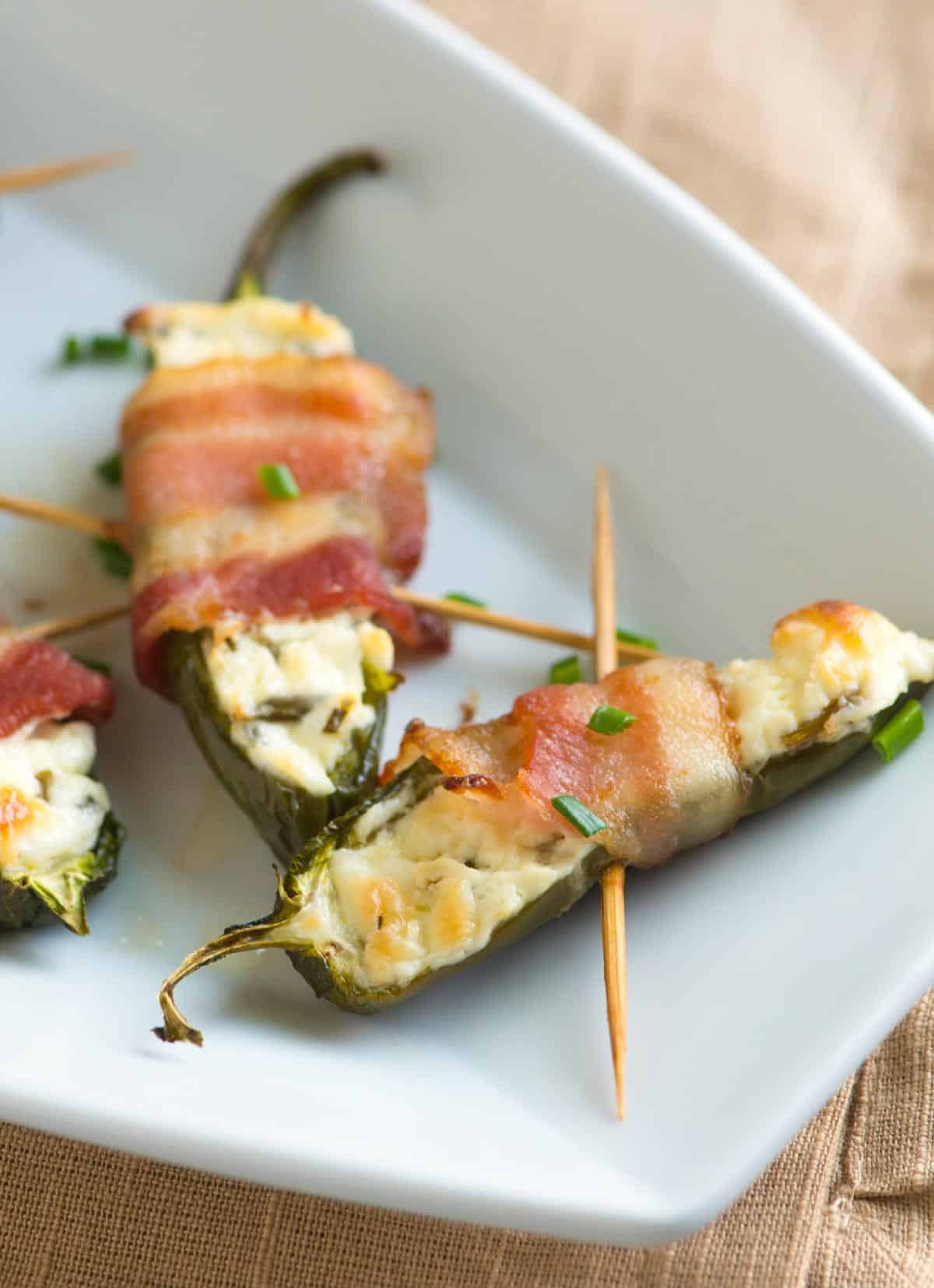 Bacon Wrapped Jalapeño Poppers