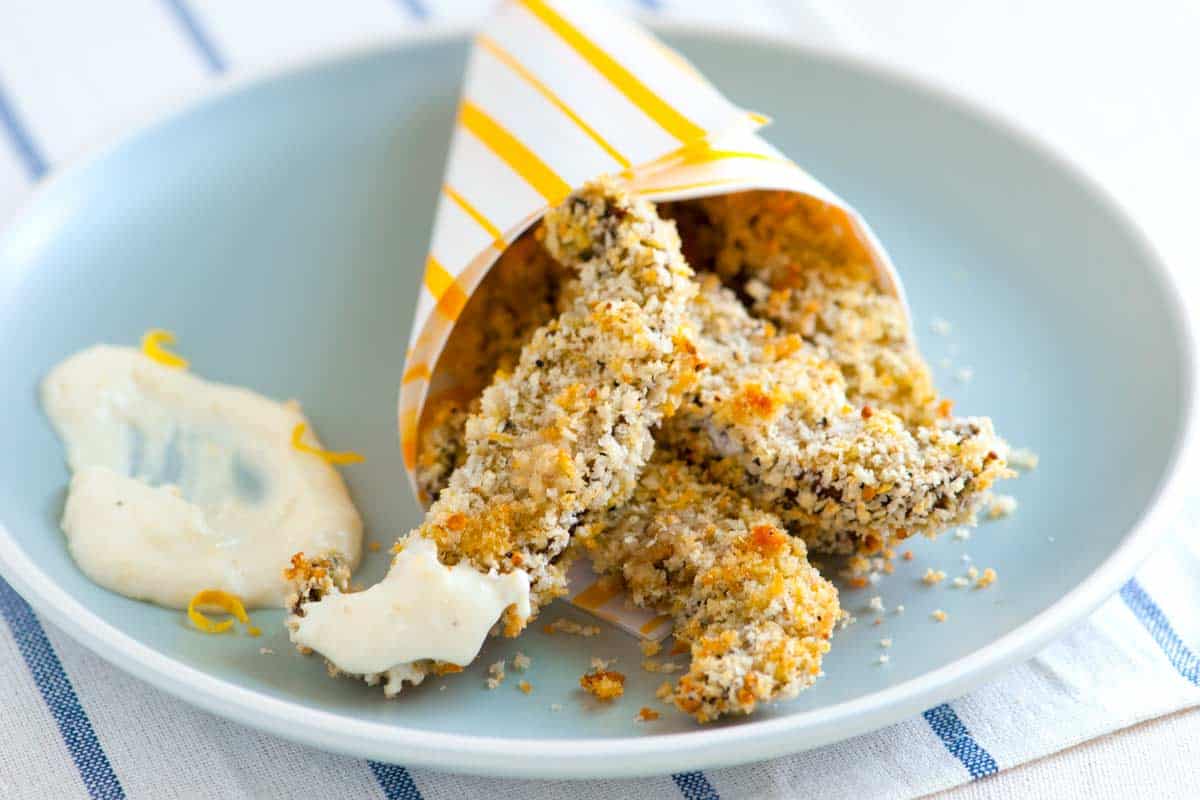 Crispy Baked Portobello Mushroom Fries