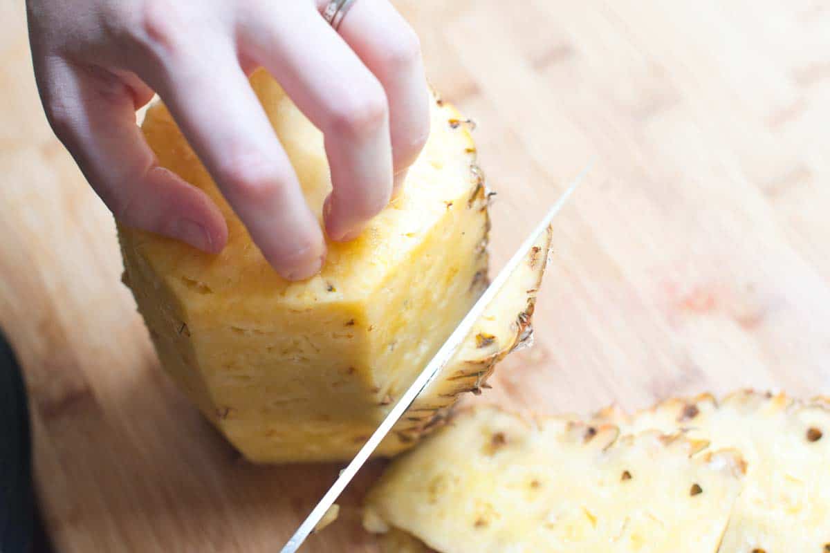 How to cut a pineapple