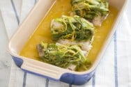 Baked Fish with Scallions and Orange Recipe