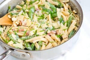 Creamy Yogurt Pasta Recipe with Bacon