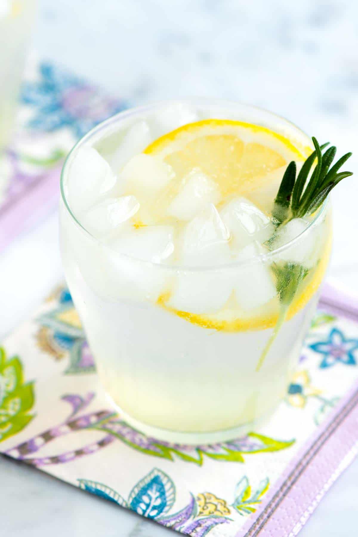 How to Make a Rosemary Infused Gin Fizz