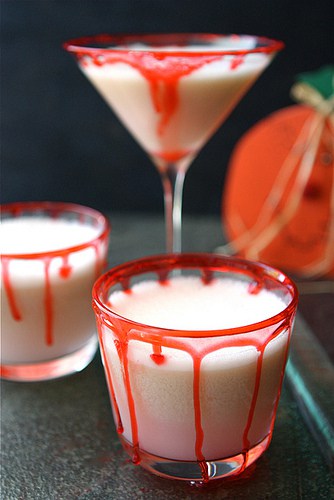 Halloween Vampire Punch Recipe with Lime Sherbet