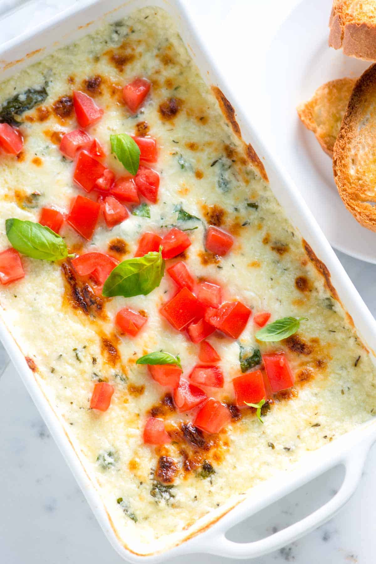 How to Make Cheese Dip with Tomatoes and Basil