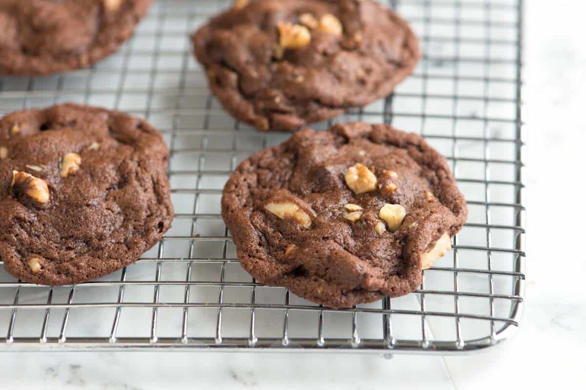 Easy Chocolate Walnut Cookies