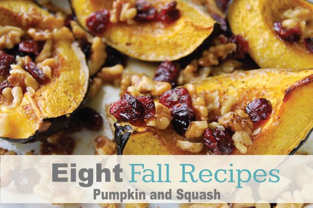 Eight Fall Recipes - Pumpkin and Squash Recipes from www.inspiredtaste.net #fall #recipes 8 Fall Recipes - Pumpkin Recipes and Squash Recipes