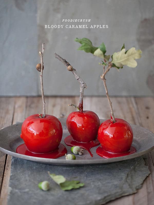 Bloody Caramel Apples
