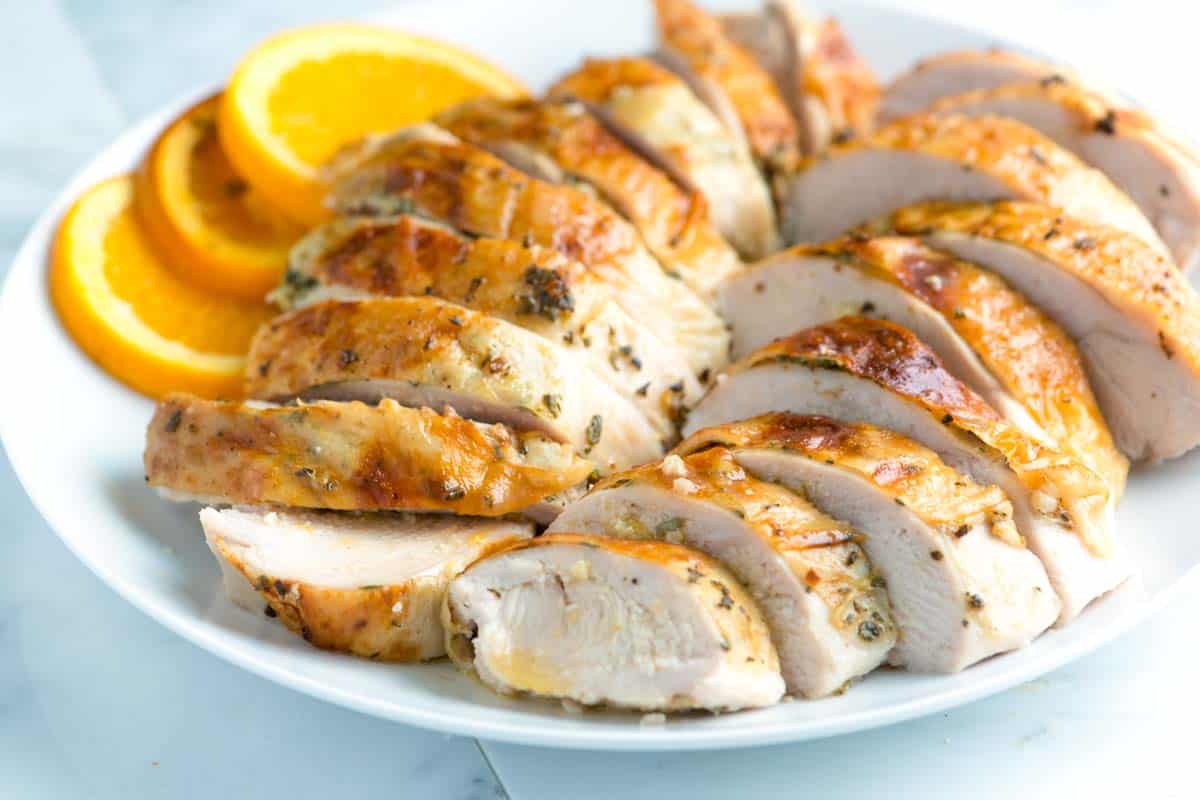 Garlic Herb Roasted Turkey Breast Recipe with Orange