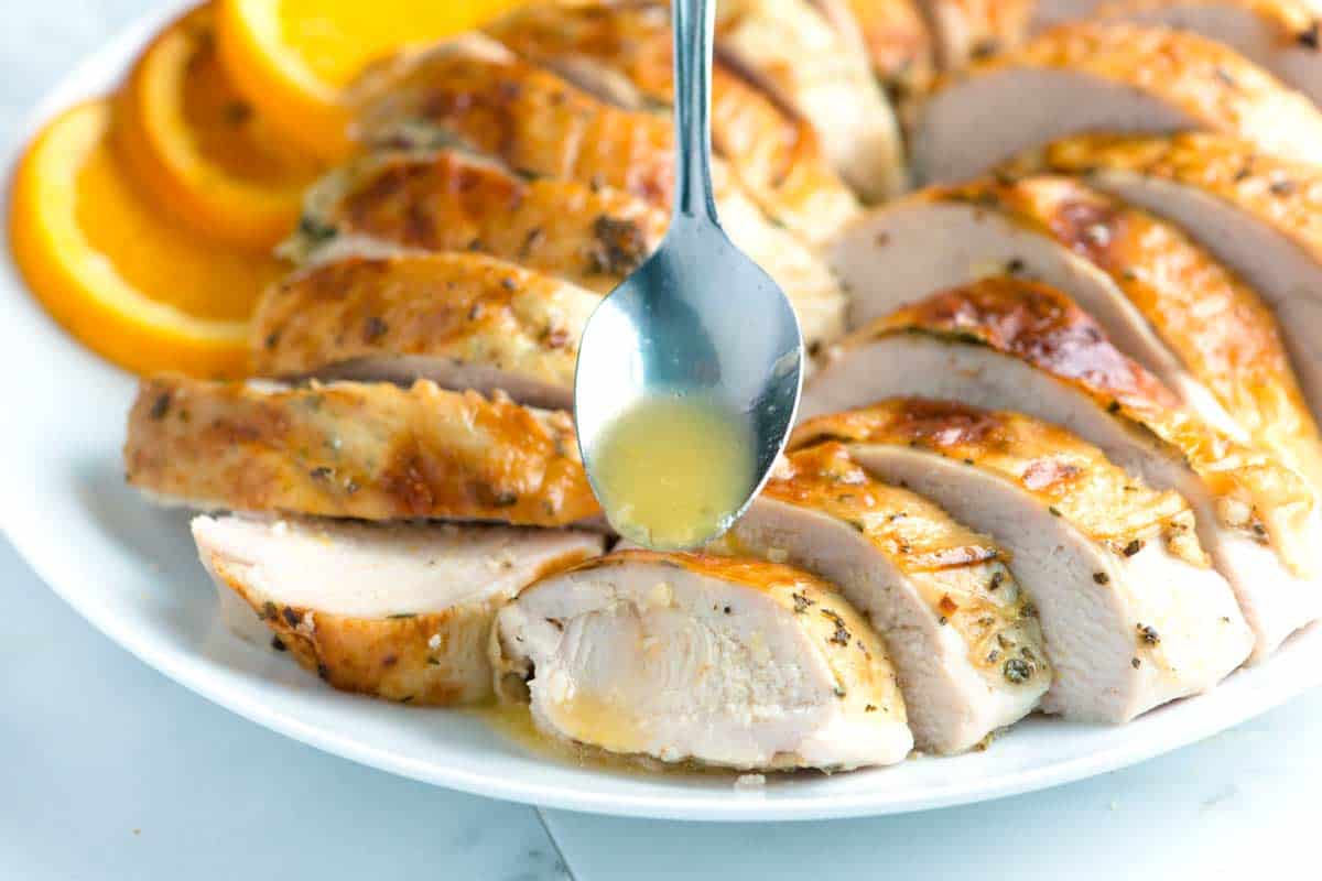 Garlic Herb Roasted Turkey with Orange