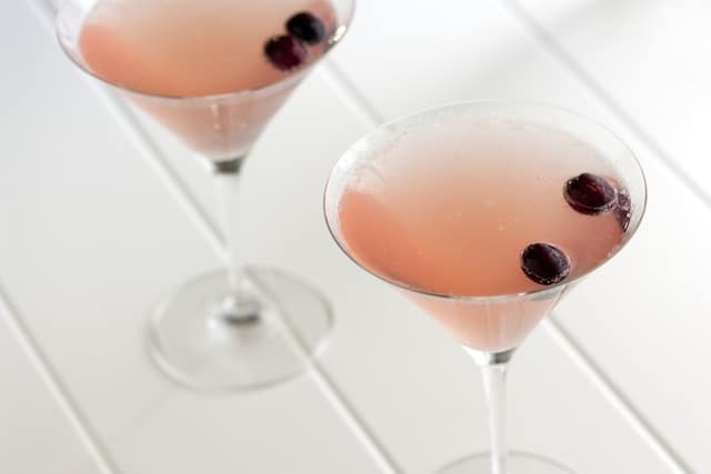 Champagne Cosmopolitan Cocktail