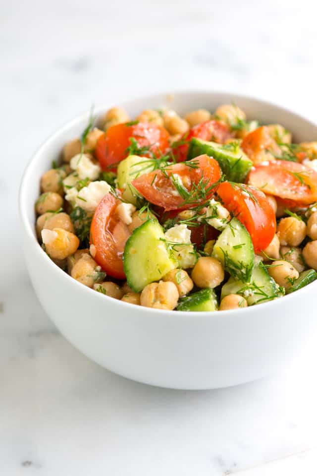 Easy Chickpea Salad Recipe Easy Chickpea Salad Recipe