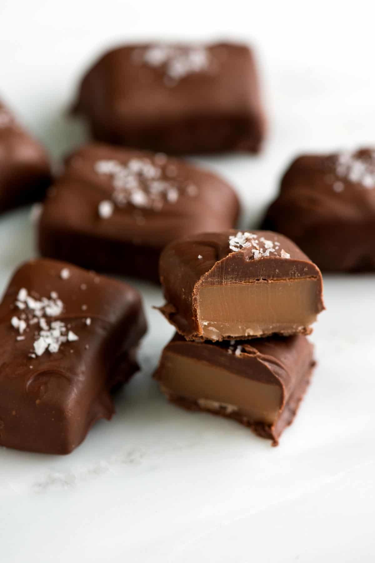 How to Make Chocolate Covered Caramels Chocolate Covered Caramels
