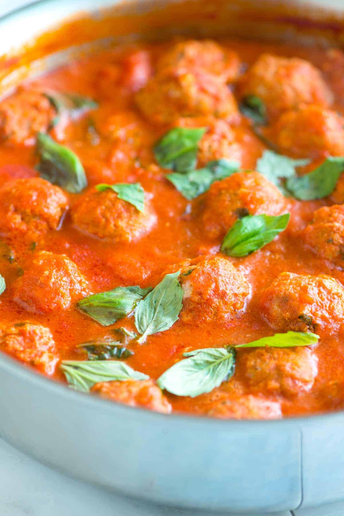 Easy Turkey Meatballs in Tomato Sauce