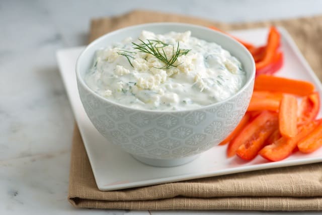 Simple Tzatziki with Feta