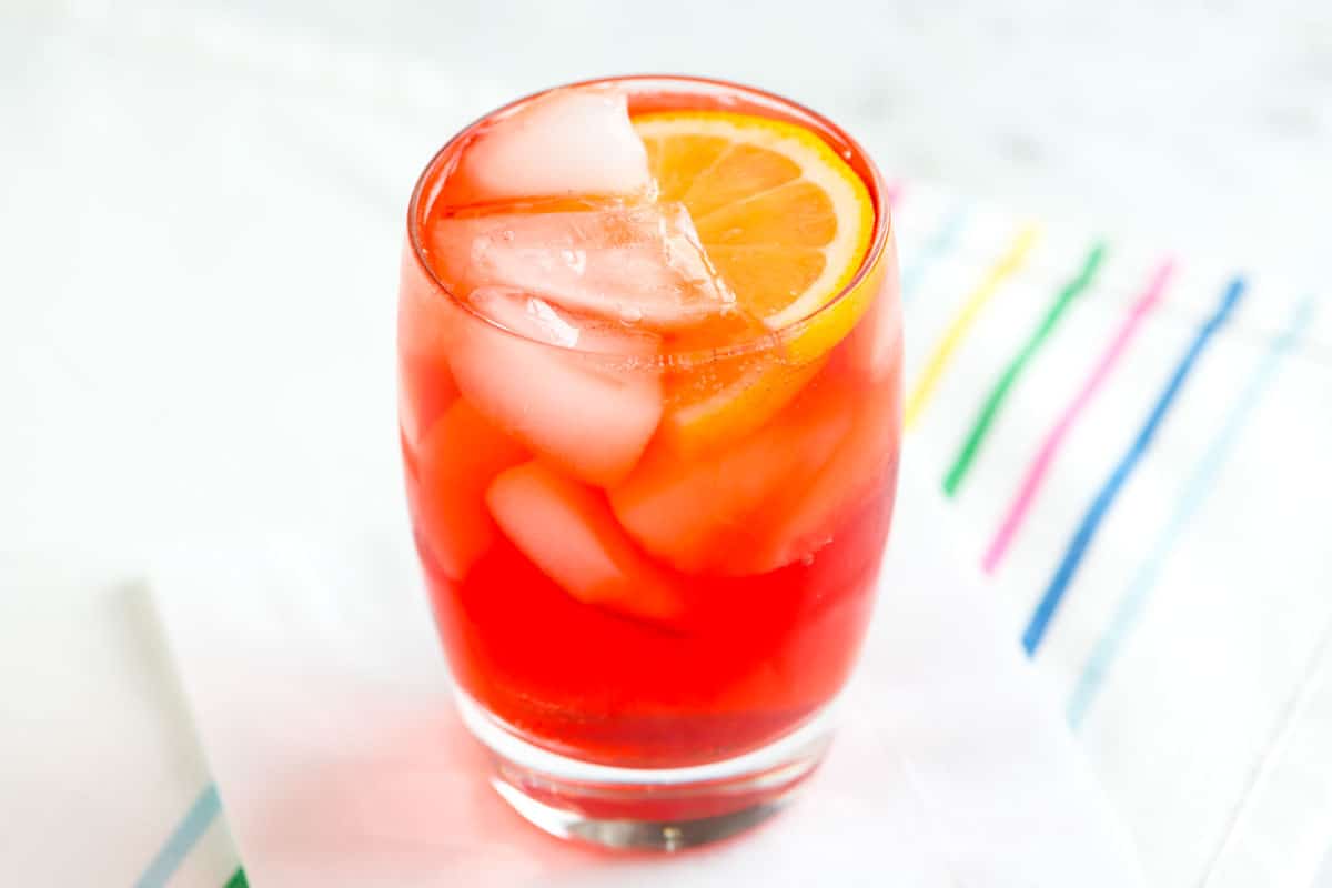 Sloe Gin Fizz Cocktail