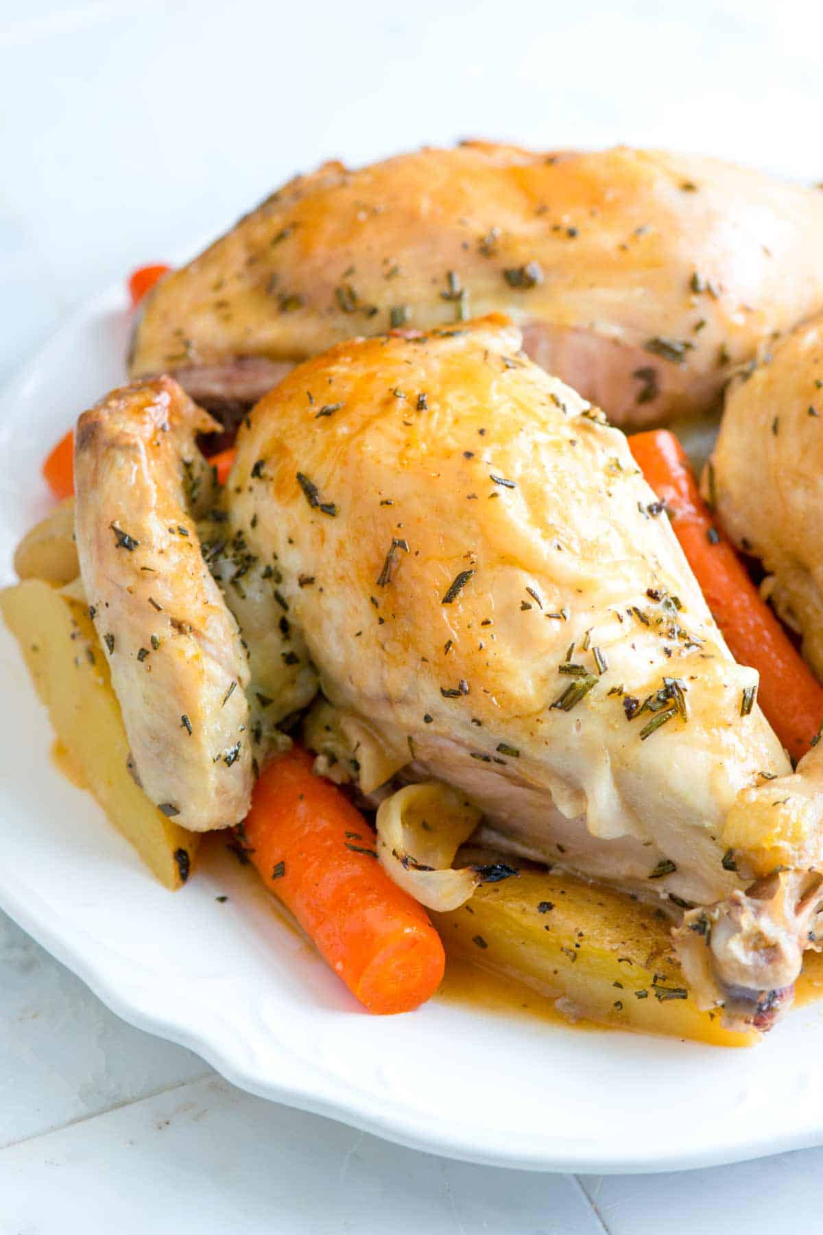 Rosemary Roasted Butterflied Chicken with Vegetables Rosemary Roasted Chicken with Vegetables
