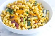 Lemon Basil Pasta Salad Recipe with Veggies