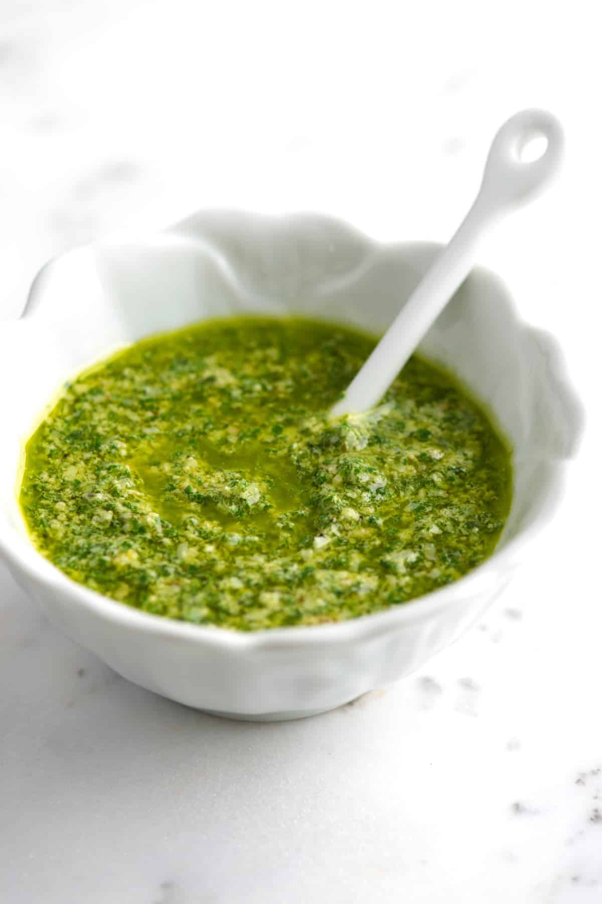 Making the Tastiest Greenest Basil Pesto Recipe Homemade Basil Pesto
