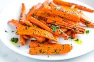 Roasted Carrots Recipe with Parsley Butter