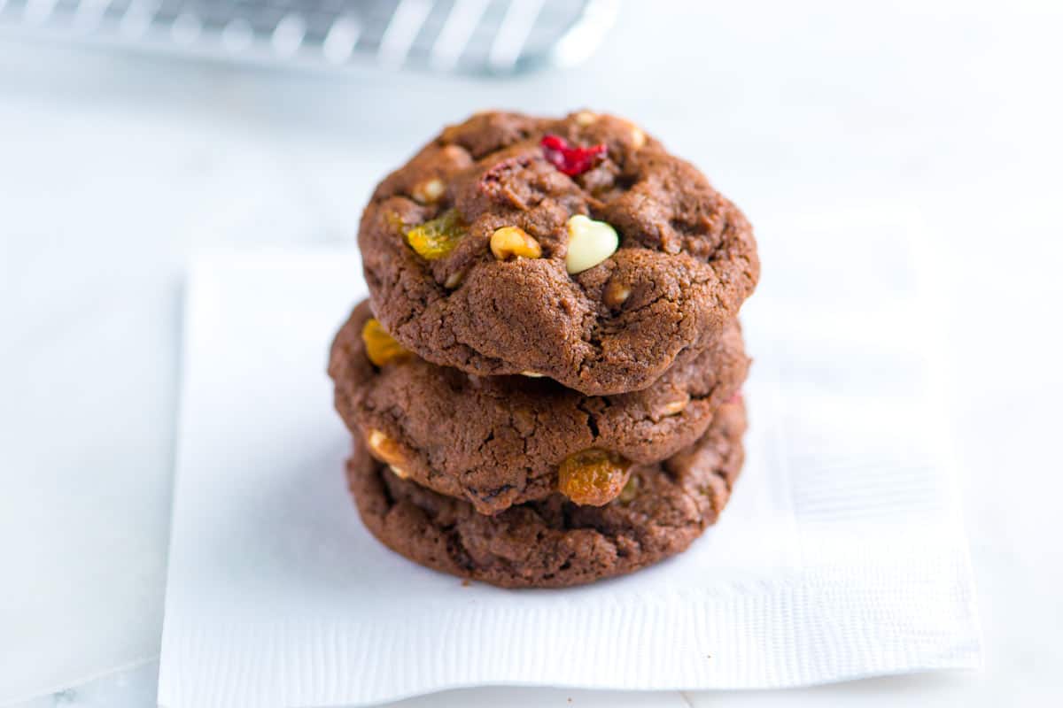 Fruit and Nut Chocolate Cookies Recipe