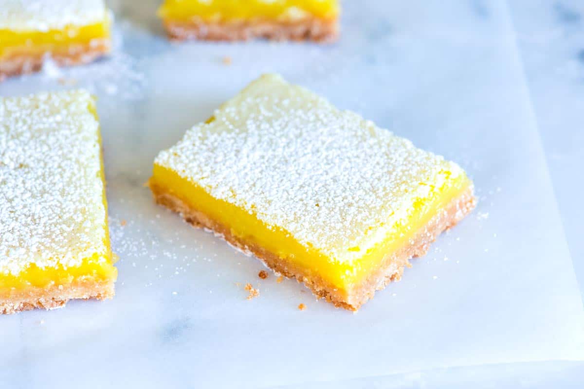 Lemon Bars Recipe with Buttery Crust