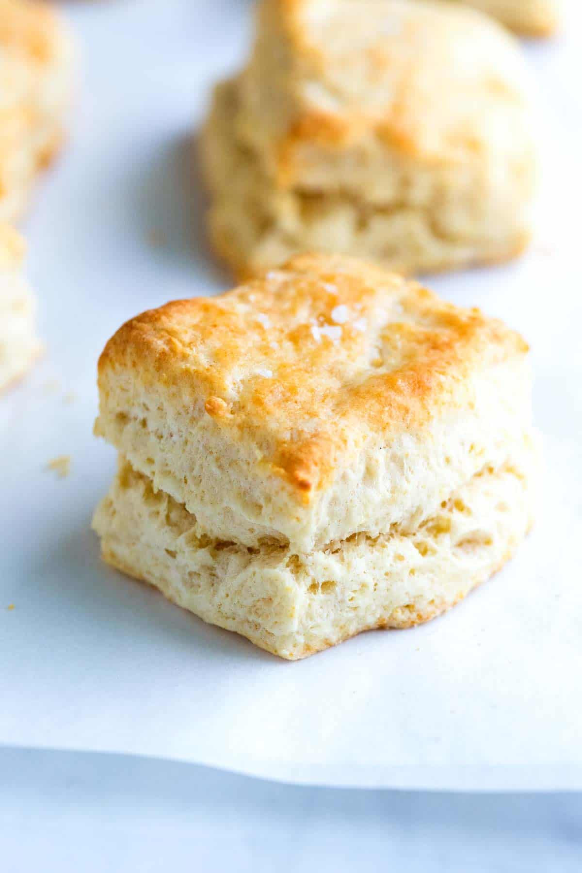 Easy Flaky Homemade Buttermilk Biscuits
