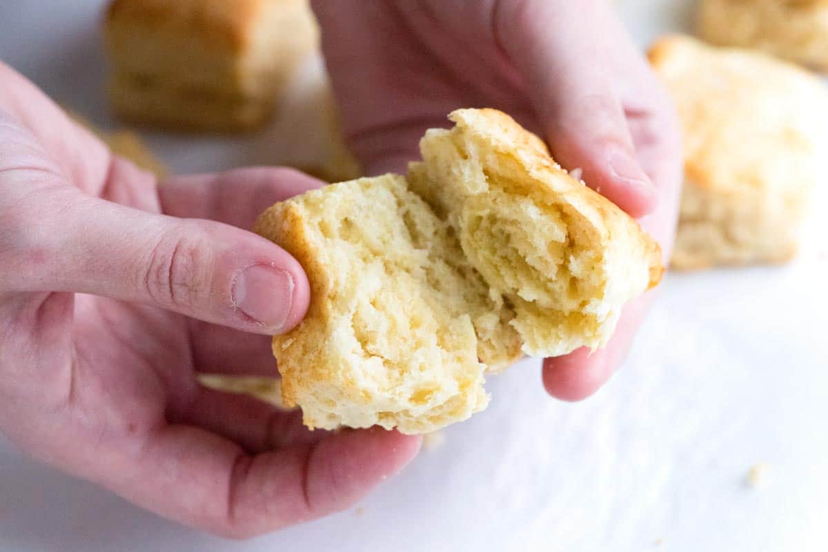 Buttery and flaky biscuits 