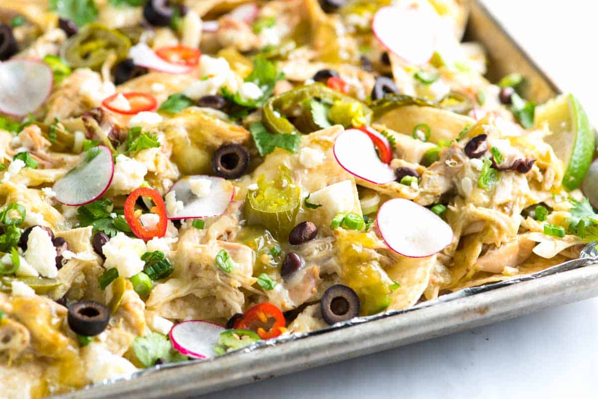 Loaded Salsa Verde Chicken Nachos Recipe