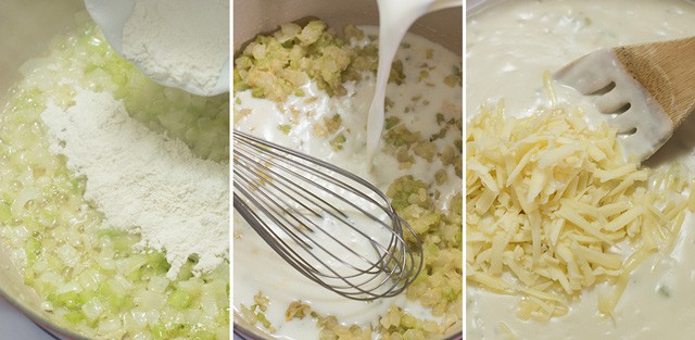 How to Make Buffalo Chicken Dip Making the creamy sauce