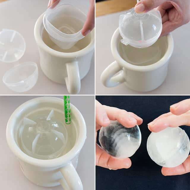 Make clear ice cubes