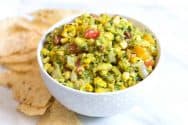 Easy Grilled Guacamole Recipe with Corn