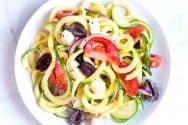 Mediterranean Zucchini Noodles Salad