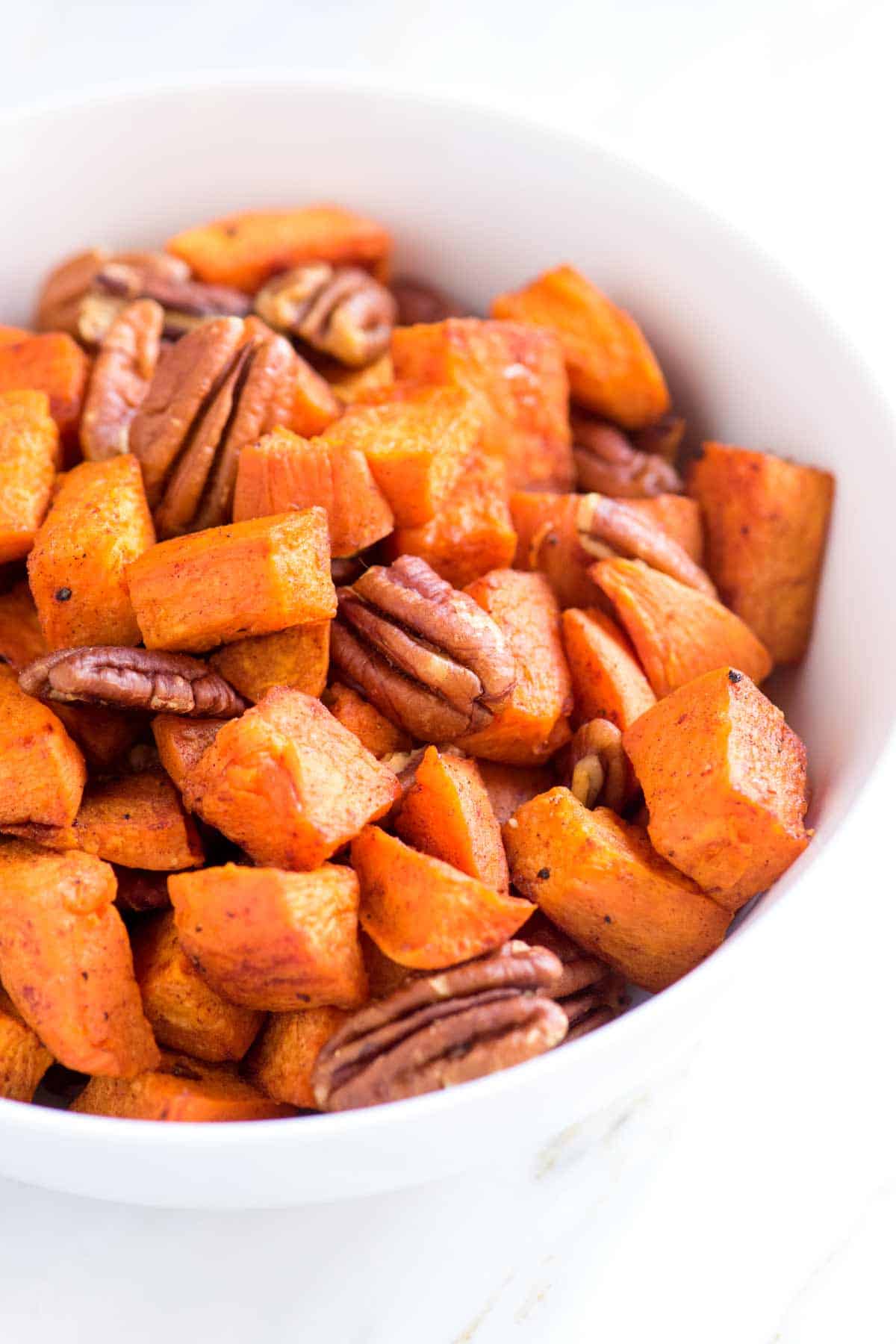 Coconut Oil Roasted Sweet Potatoes