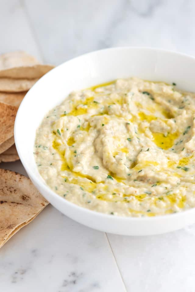 Easy Baba Ganoush Recipe - Roasted Eggplant Dip Baba Ganoush Recipe