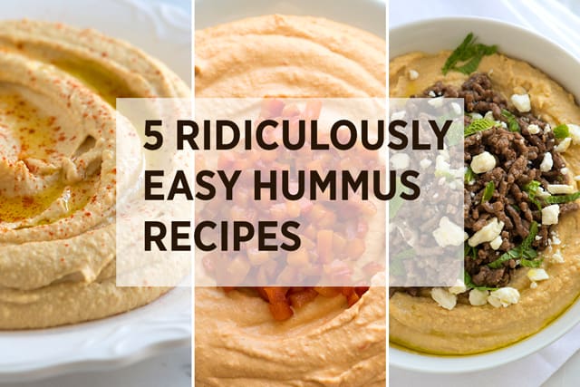 5 Ridiculously Easy Hummus Recipes 5 Easy Hummus Recipes