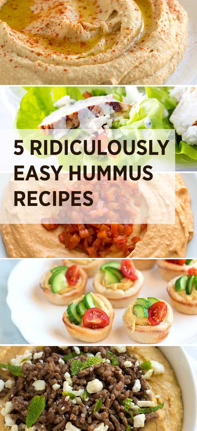 5 Ridiculously Easy Hummus Recipes