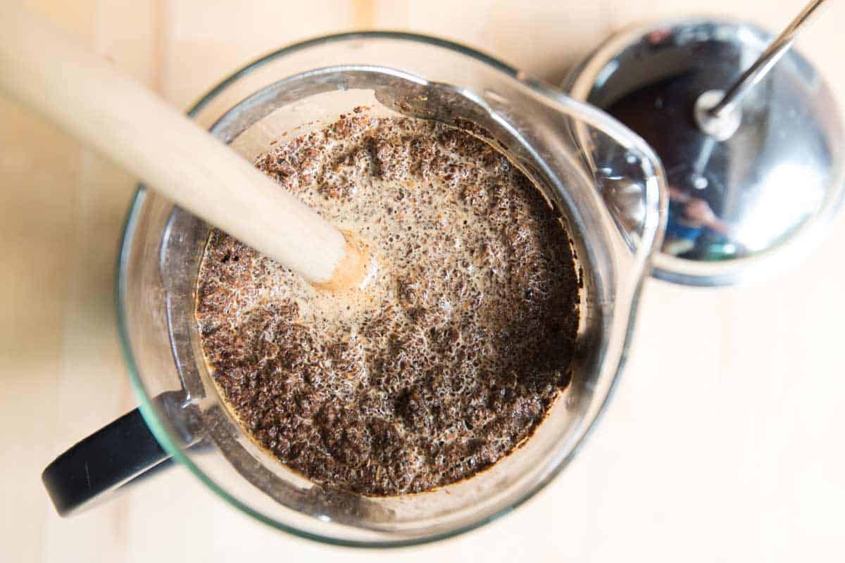 How to Easily Make Cold Brew Coffee at Home How to Make Cold Brew: Letting coffee grinds in water brew for 12-24 hours.