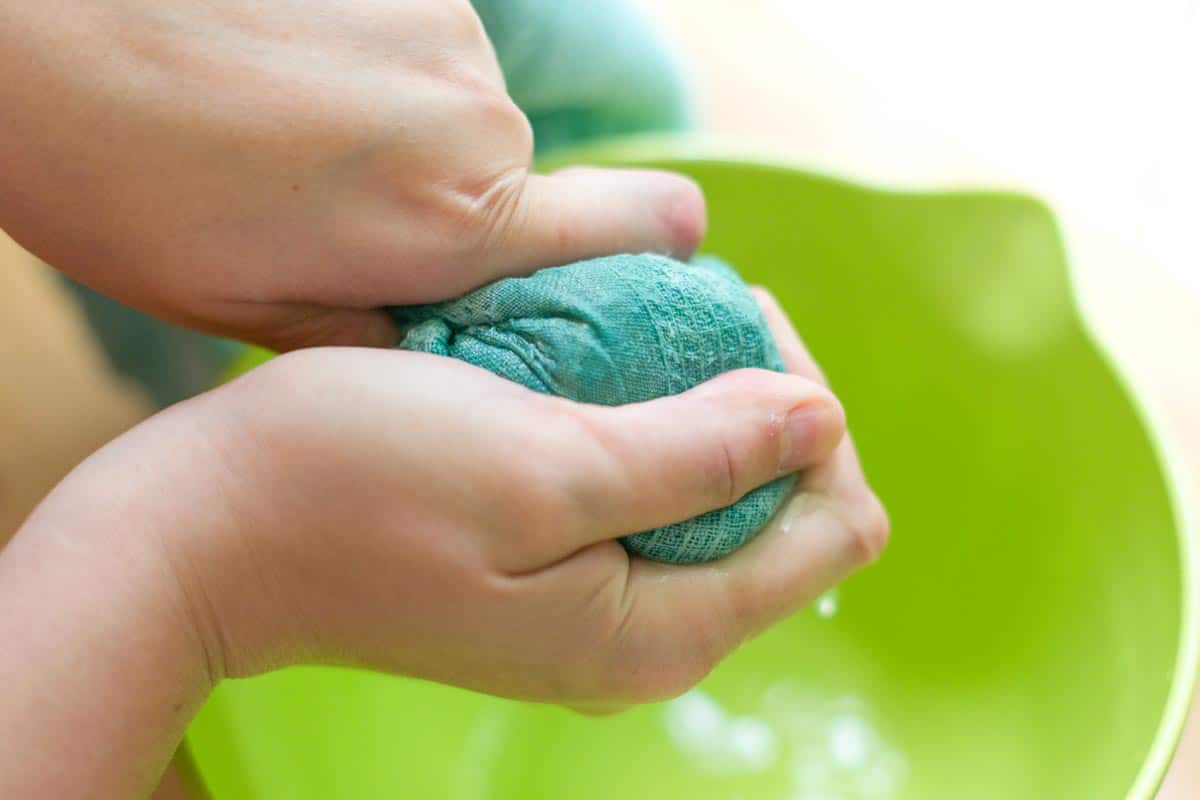 Squeezing the cucumbers dry