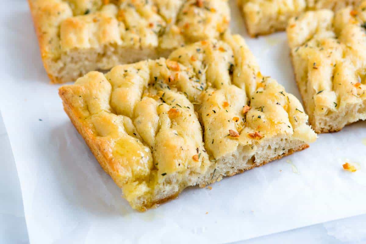 Focaccia Bread with Garlic and Herbs