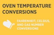 Oven Temperature Conversion
