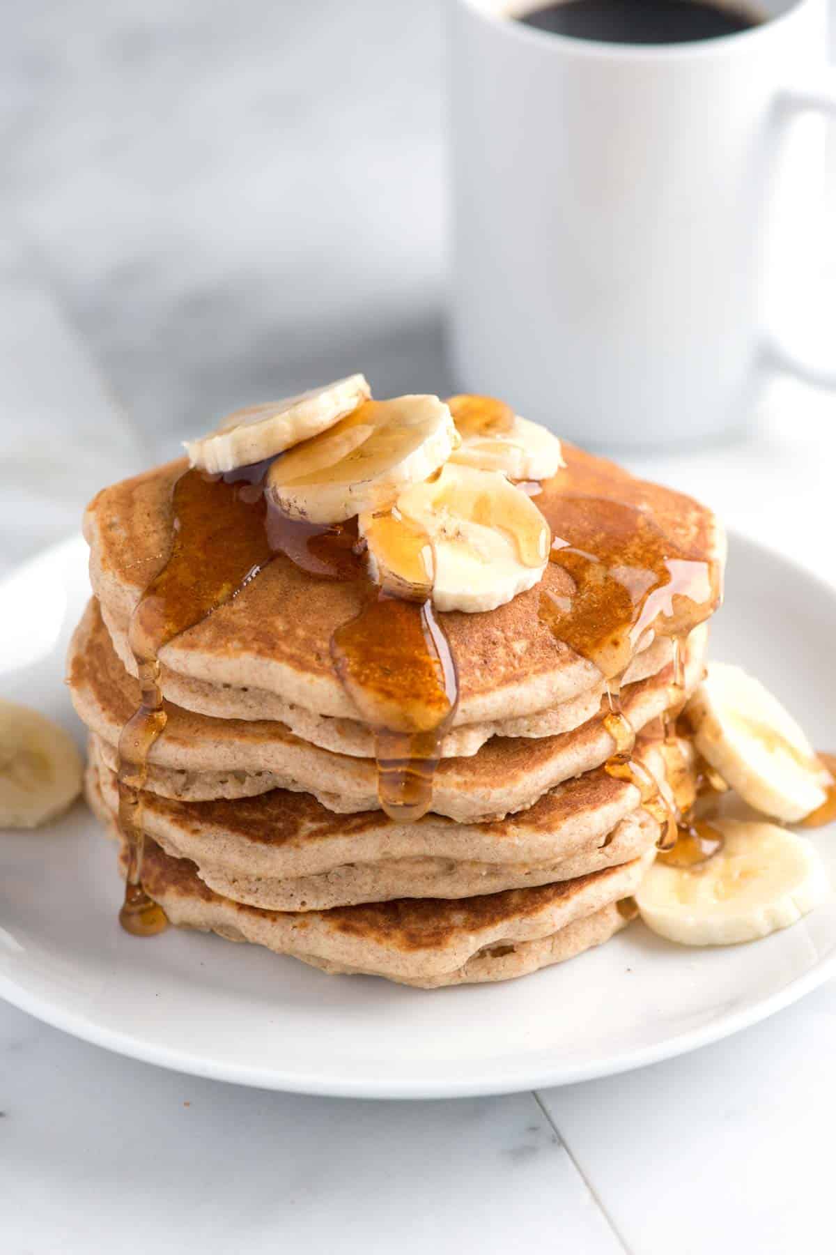 Fluffy Whole Wheat Pancakes 